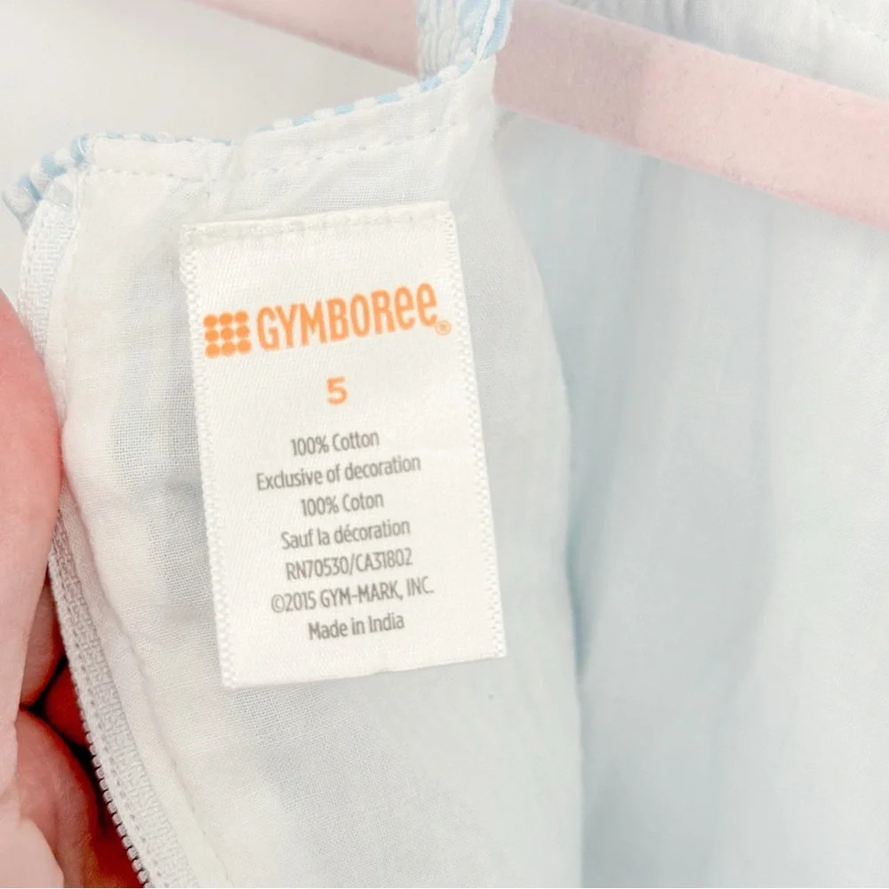 Gymboree Light Blue Striped Dress with Bow
